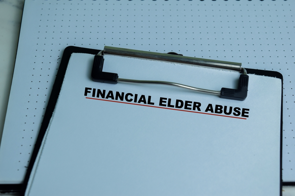 Photo of financial elder abuse
